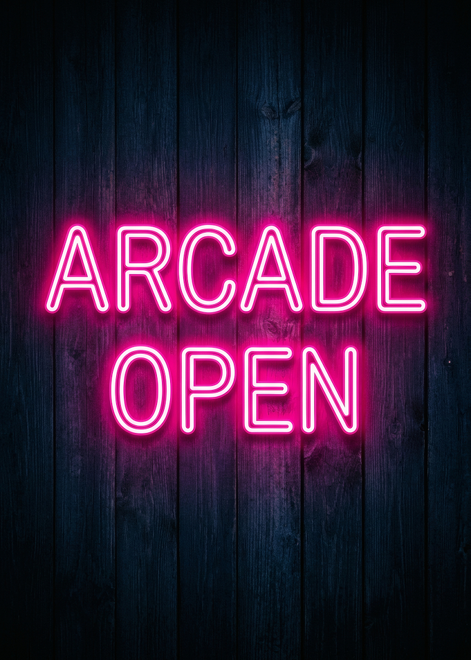 Arcade Open Neon Sign