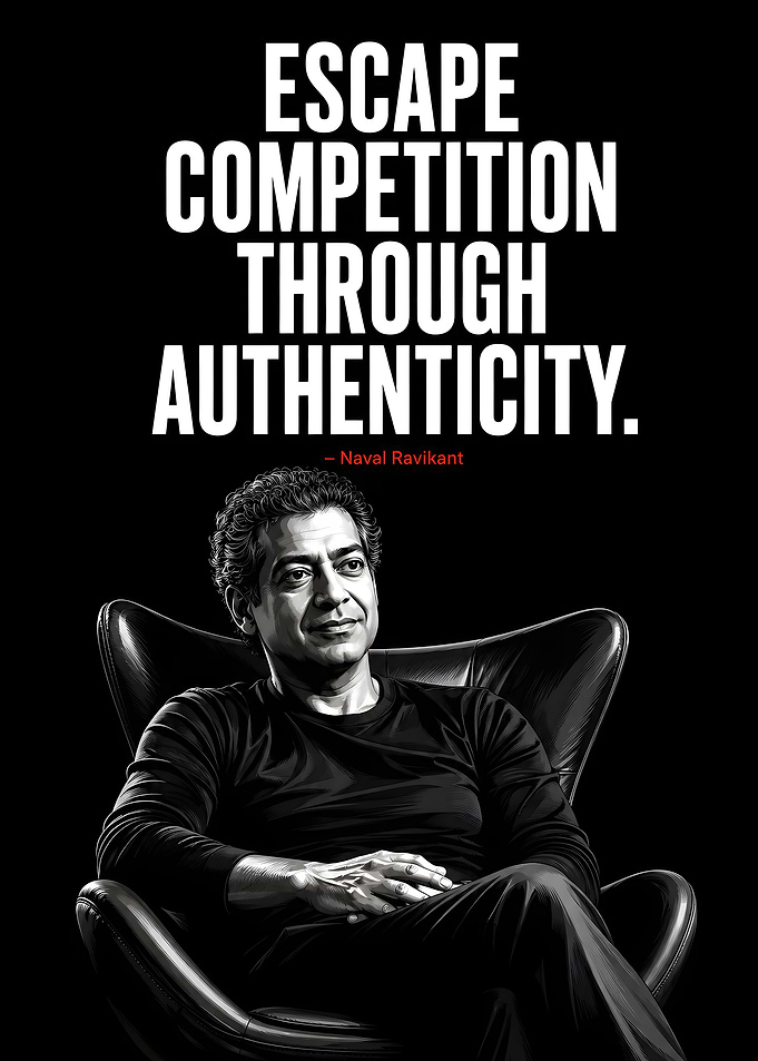 Naval Ravikant Inspirational Quote Poster