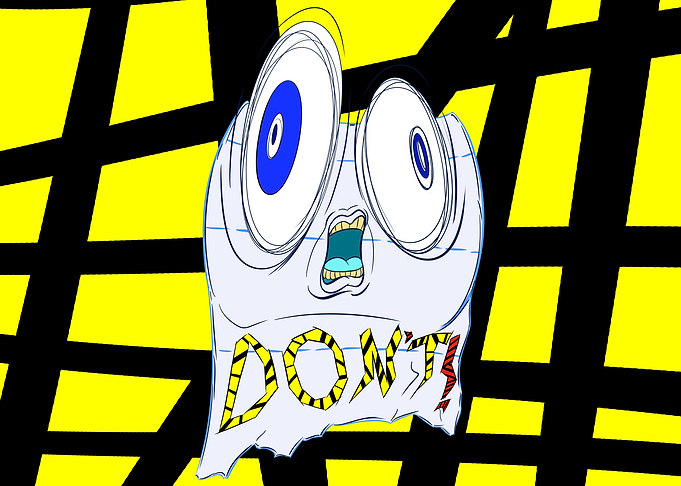 Shocked Toilet Paper Character Saying Don't
