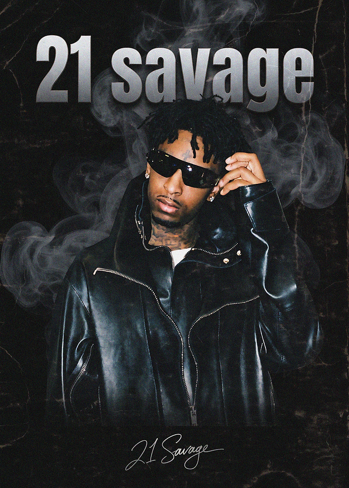 21 Savage Portrait Poster