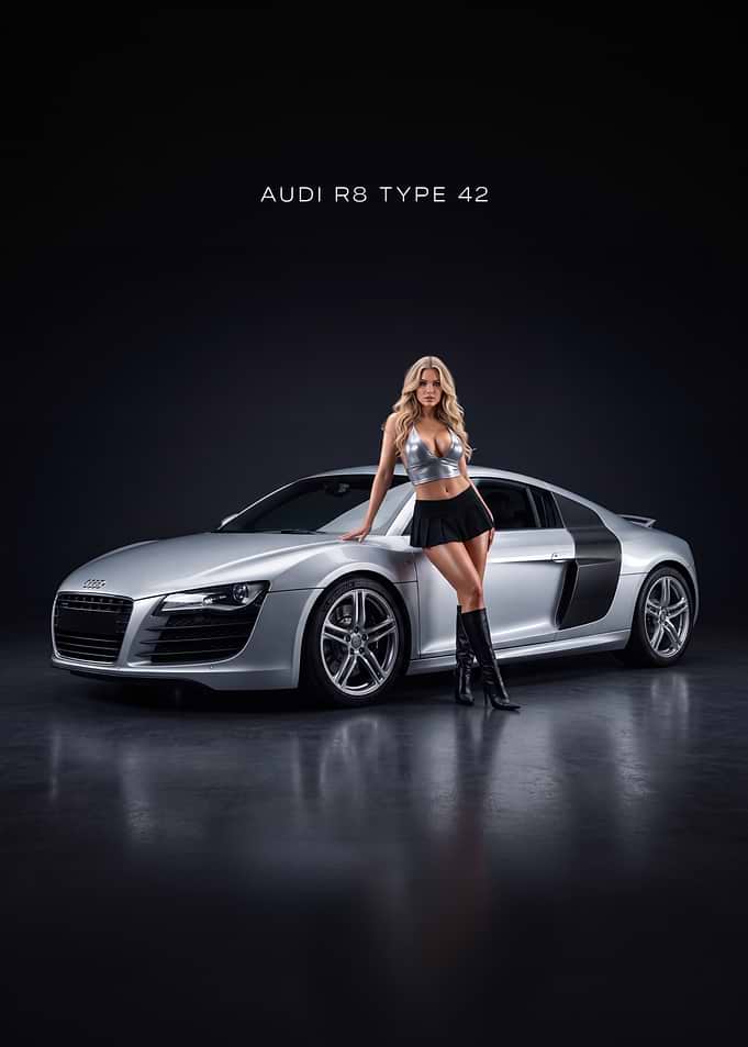 Audi R8 Type 42 Car Poster
