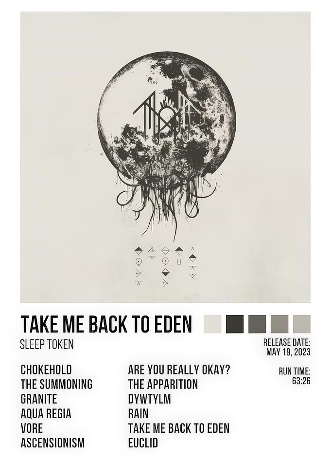 Sleep Token Take Me Back To Eden Poster