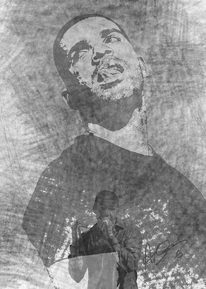Melancholic Hip Hop Icon Art