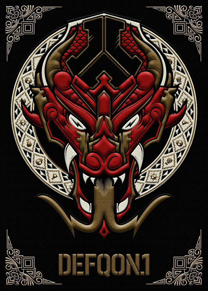Defqon.1 Dragon Festival Logo Poster