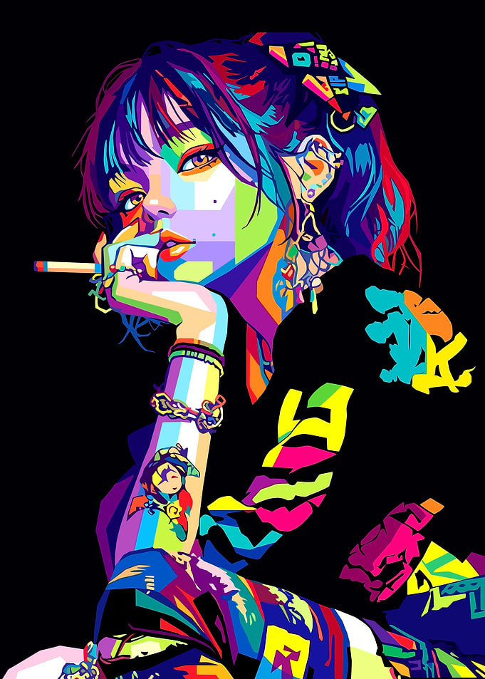 Vibrant Portrait of Girl
