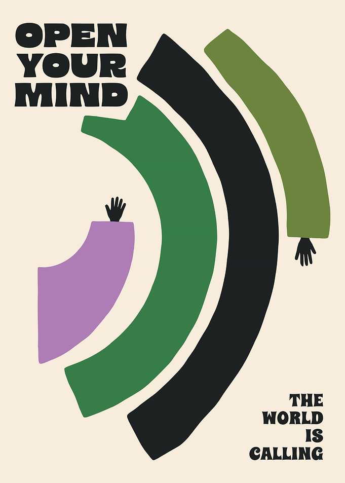 Open Your Mind Inspirational Poster