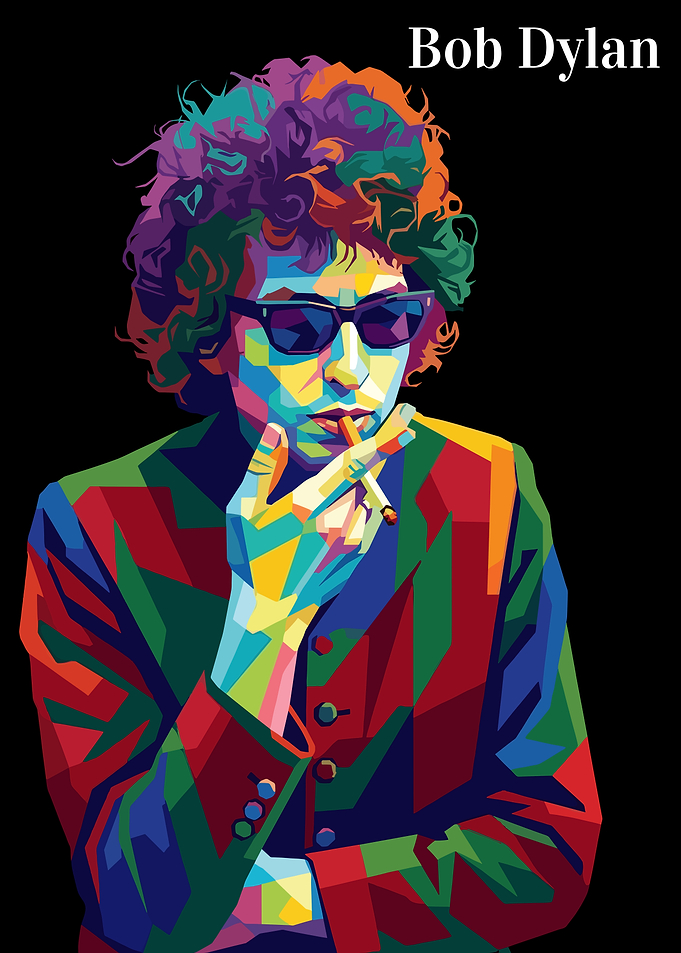 Bob Dylan Pop Art Portrait