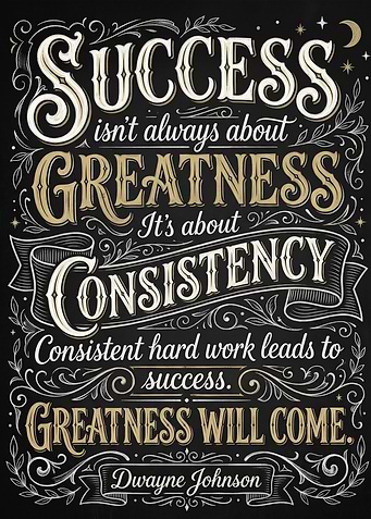 Dwayne Johnson Inspirational Quote Poster