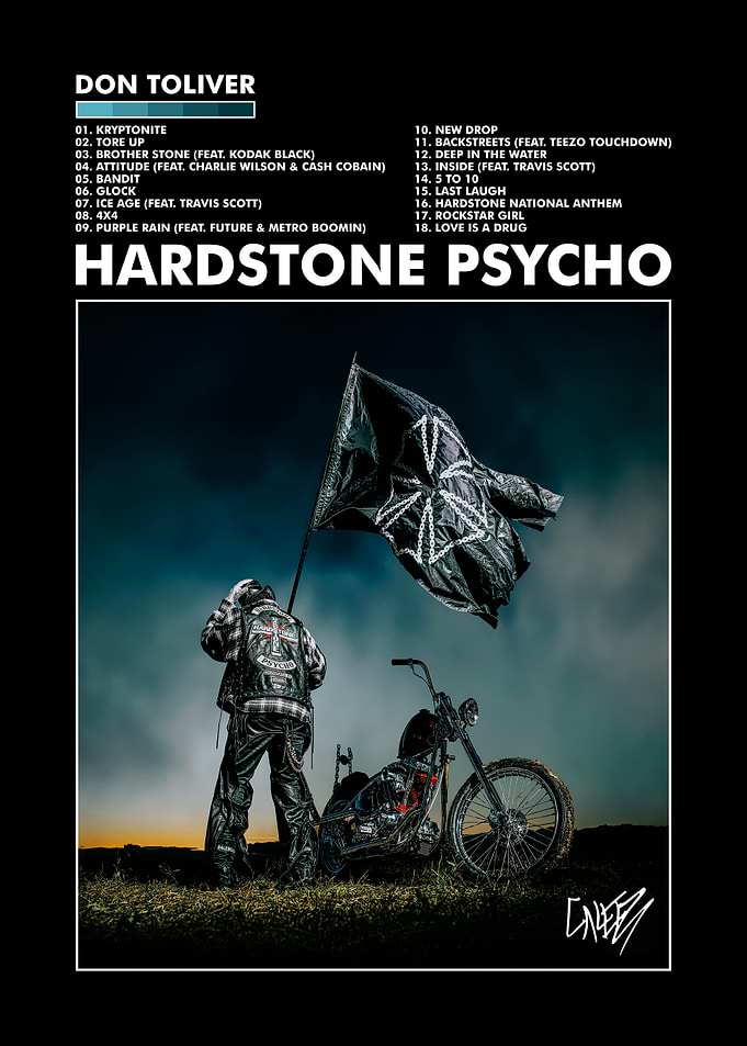 Don Toliver Hardstone Psycho Album Poster