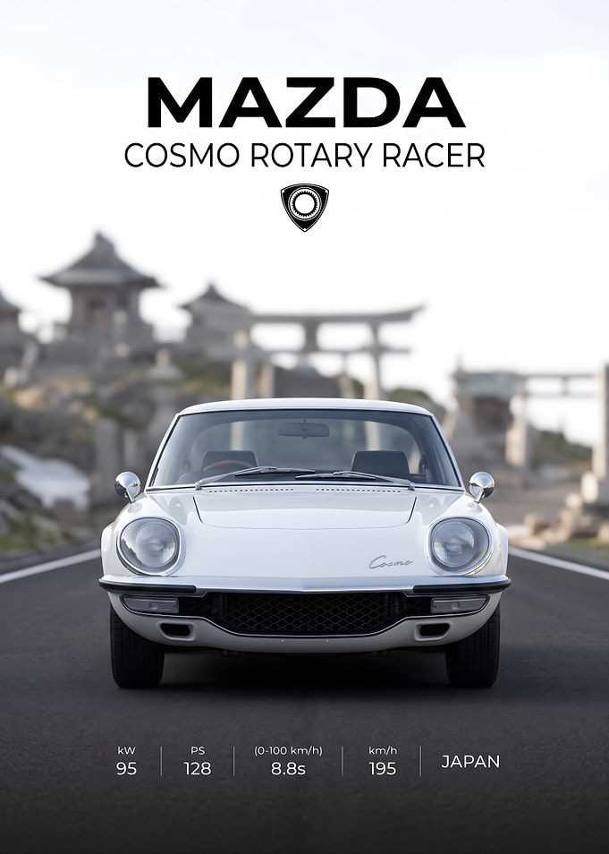 Mazda Cosmo Rotary Racer Poster