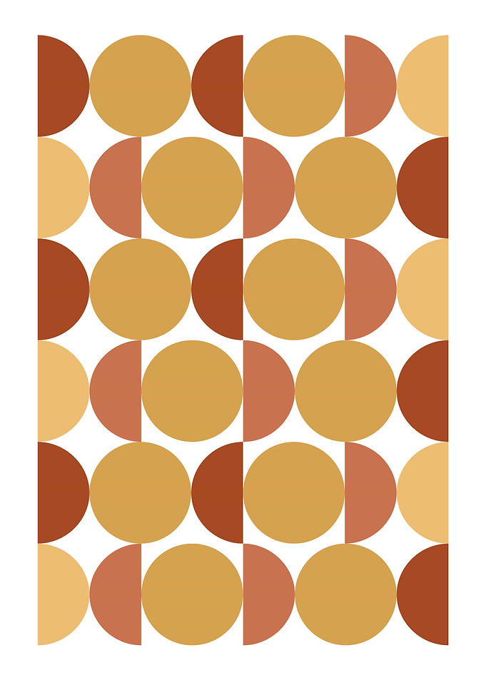 Mid-Century Modern Geometric Pattern