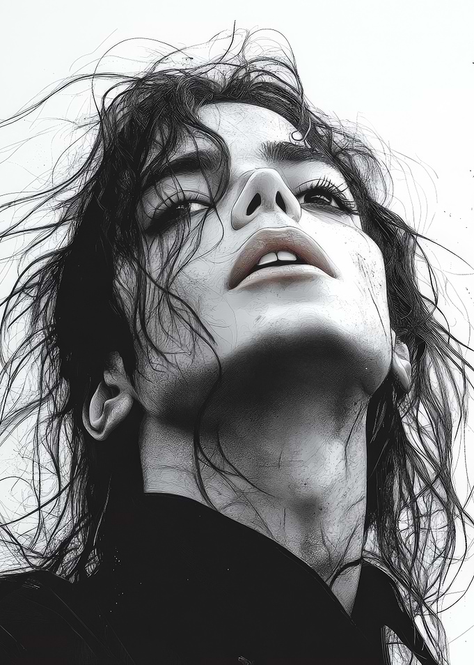 Portrait of Michael Jackson