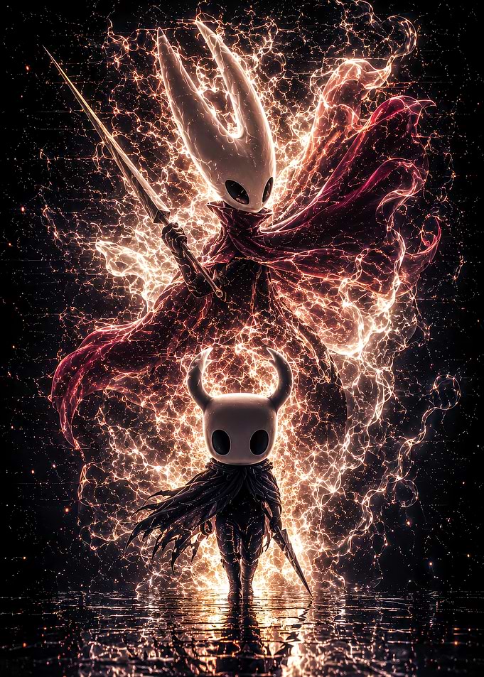 Hollow Knight and Hornet Epic Art