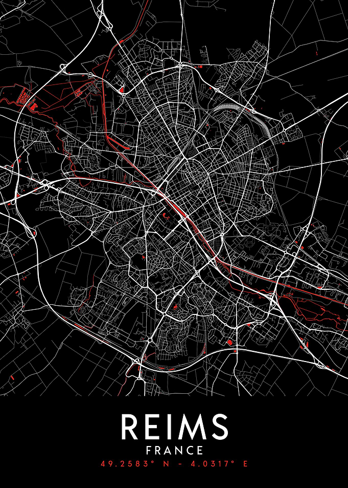 Reims Dark Map