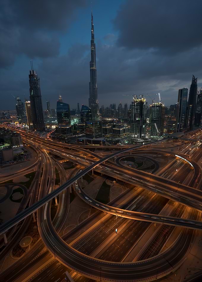 Dubai Skyline at Twilight