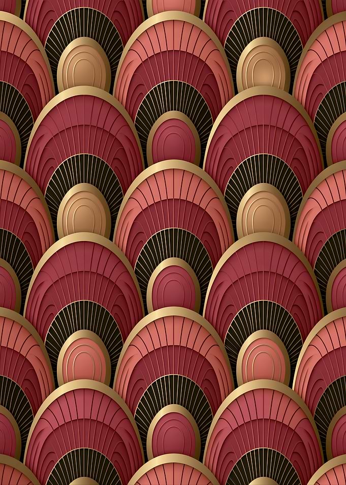 Art Deco Fan Pattern