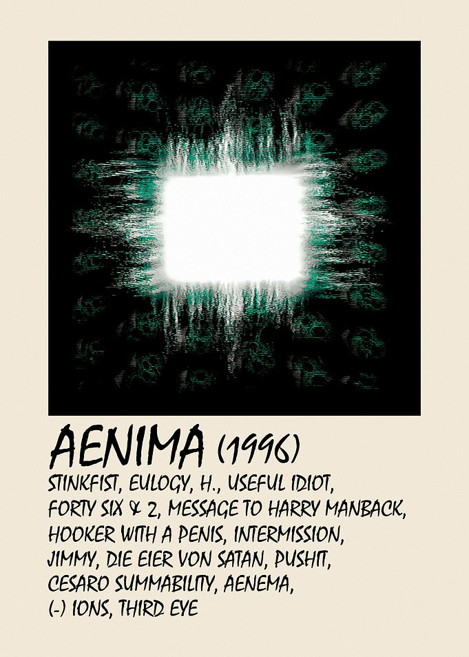 Tool Aenima Album Minimalist Poster
