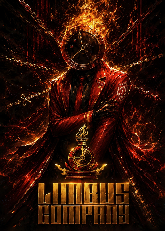 Limbus Company Clock-Headed Character Poster