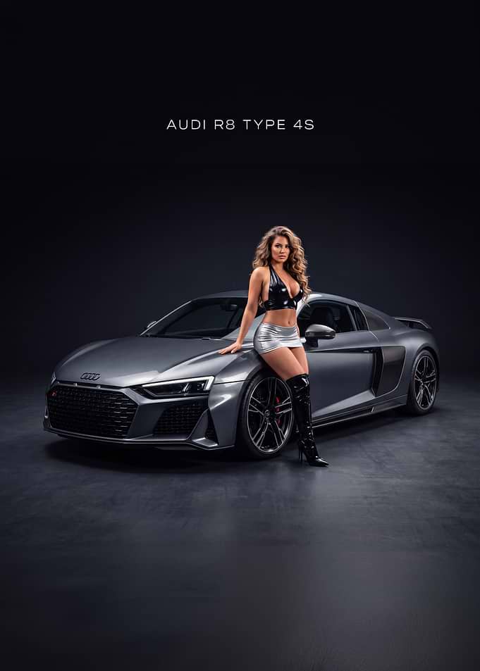 Audi R8 Type 4S Car Poster