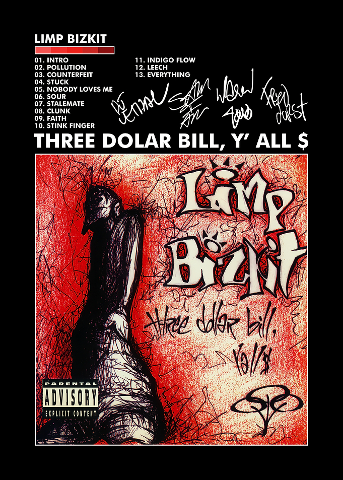 Limp Bizkit Three Dollar Bill Album Art