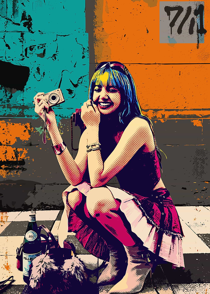 Pop Art Portrait of Lisa