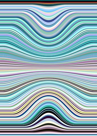 Abstract Wavy Pastel Line Pattern