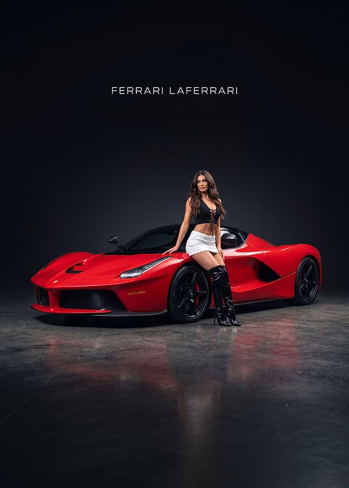 Ferrari LaFerrari Car Poster