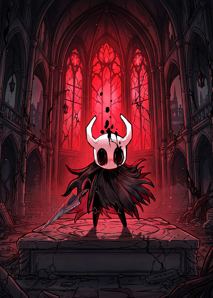 Hollow Knight in Red Cathedral