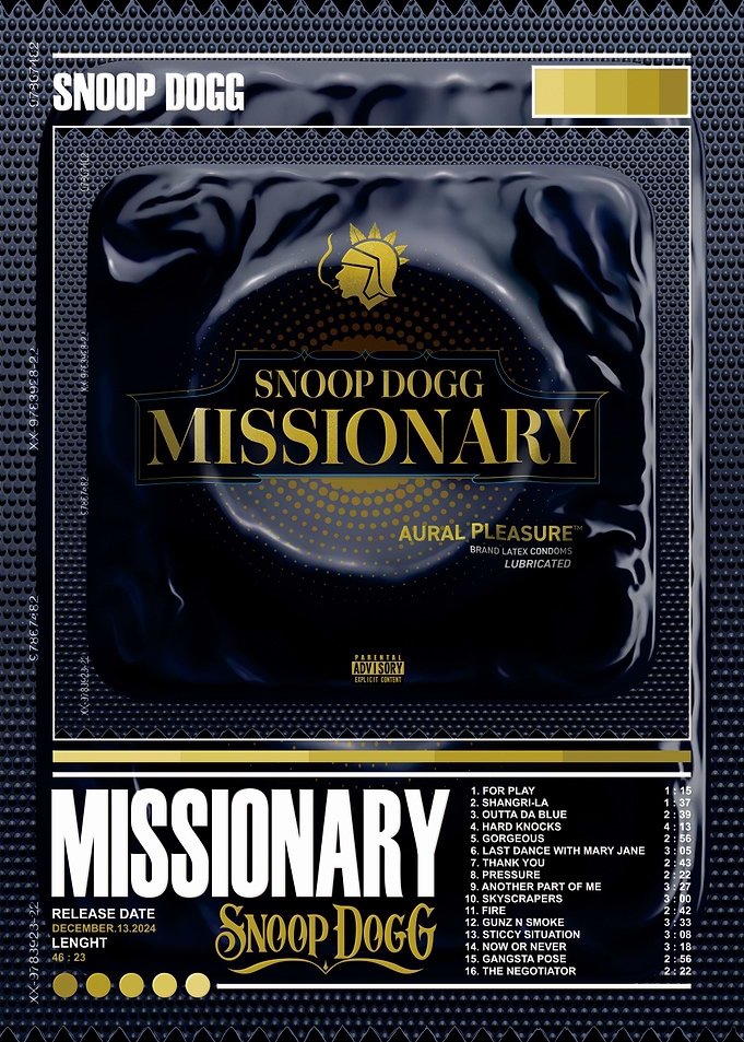 Snoop Dogg Missionary Album Cover Art