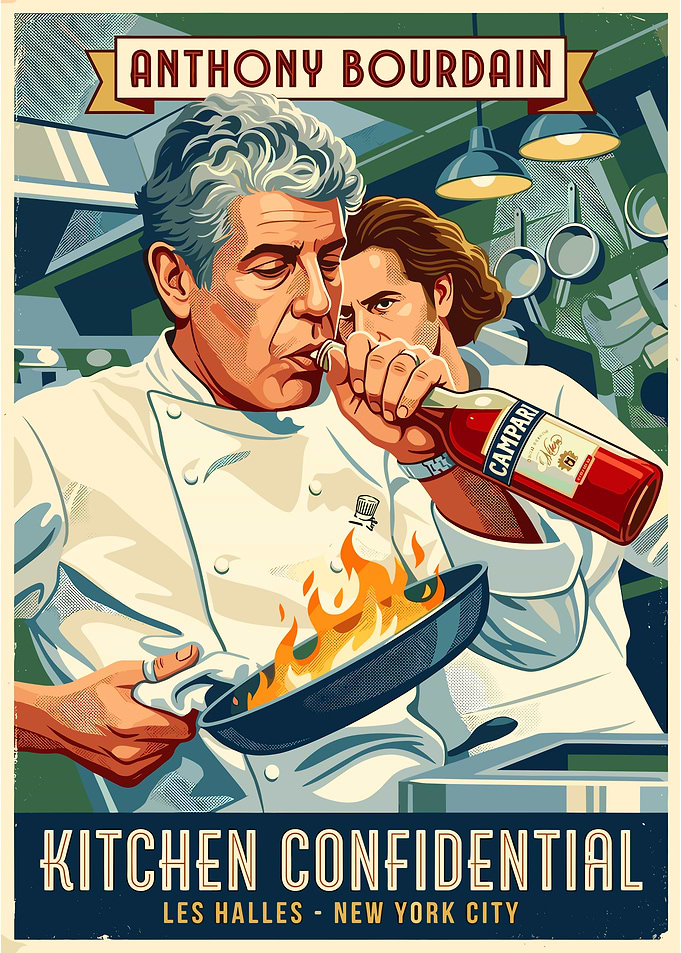 Anthony Bourdain Kitchen Confidential Poster