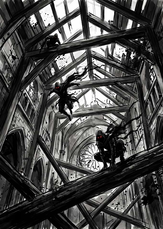 Shadow Assassins in Ruined Cathedral