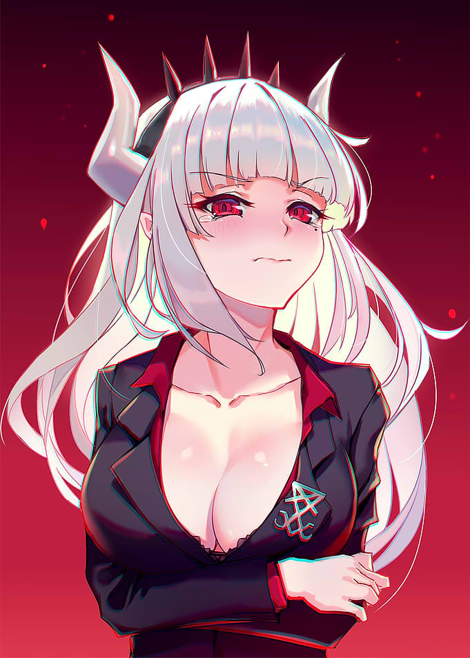 Lucifer from Helltaker Anime Illustration