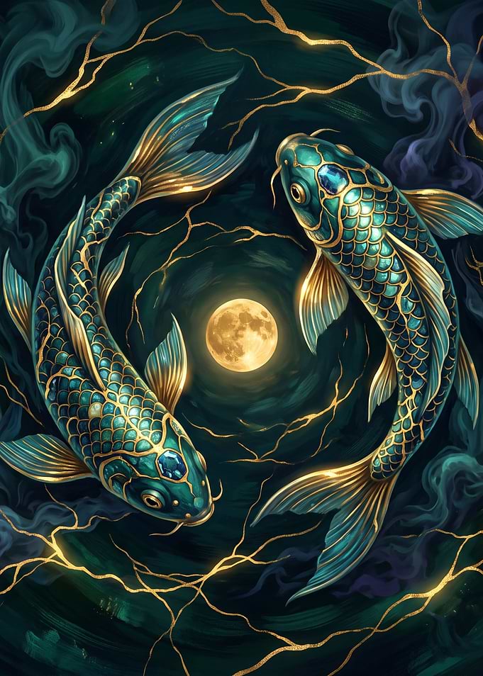 Koi of the Golden Moon