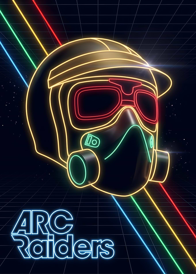ARC Raiders Neon Helmet Poster
