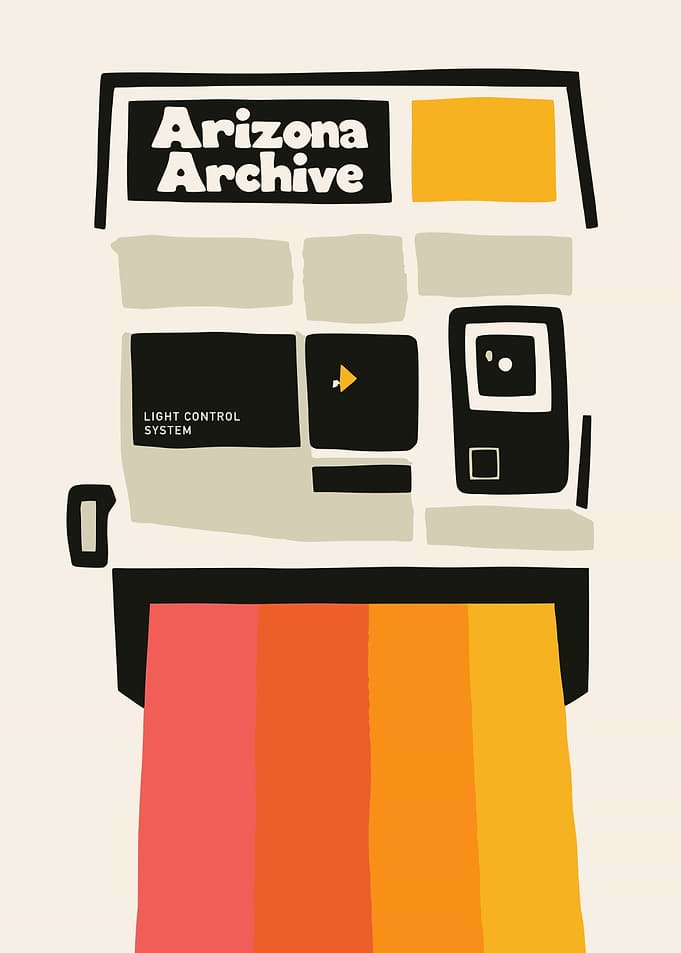 Arizona Archive Retro Camera Poster