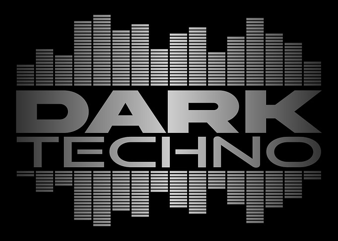 Dark Techno Music Graphic Design