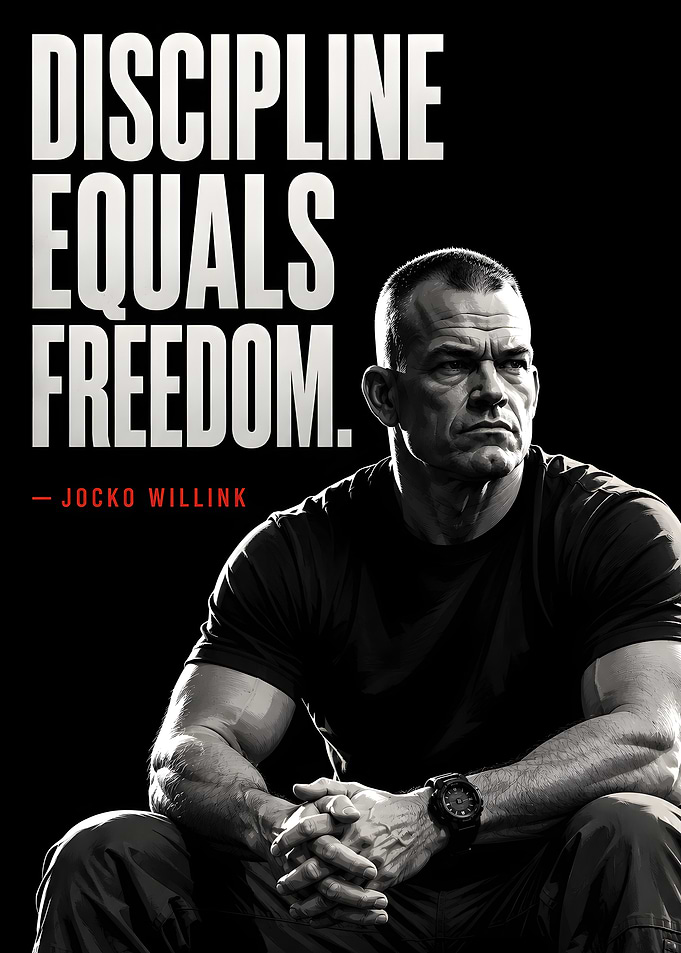 Jocko Willink Discipline Equals Freedom Poster