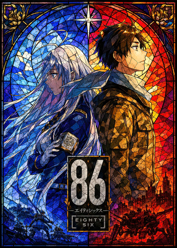 86 Eighty-Six Stained Glass Art