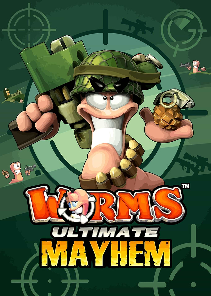 Worms Ultimate Mayhem Game Cover Art