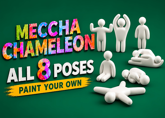 Meccha Chameleon 8 Poses Set