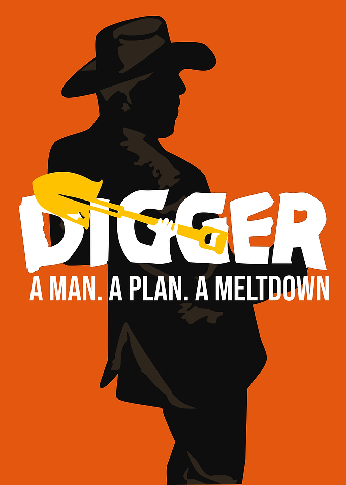 Digger Movie Poster Style Graphic