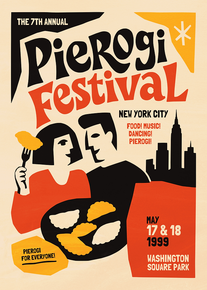 7th Annual Pierogi Festival Poster