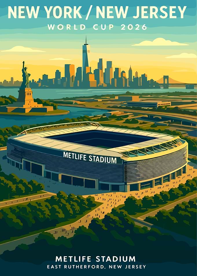 New York New Jersey World Cup Poster football