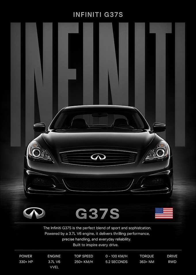 Infiniti G37S Automotive Poster