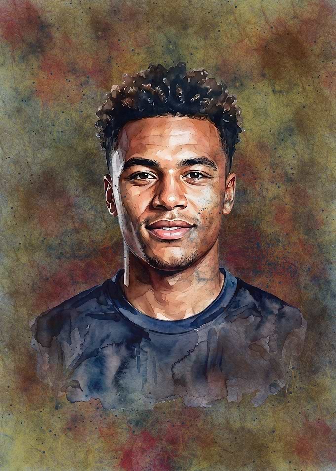 Watercolor Portrait of Desire Doue