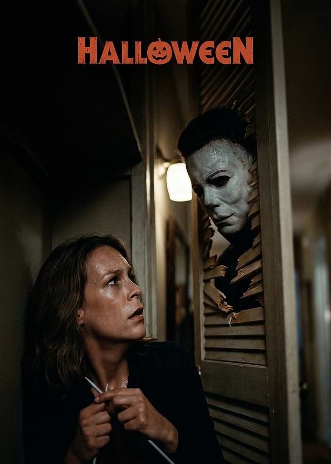 Halloween Movie Poster with Michael Myers