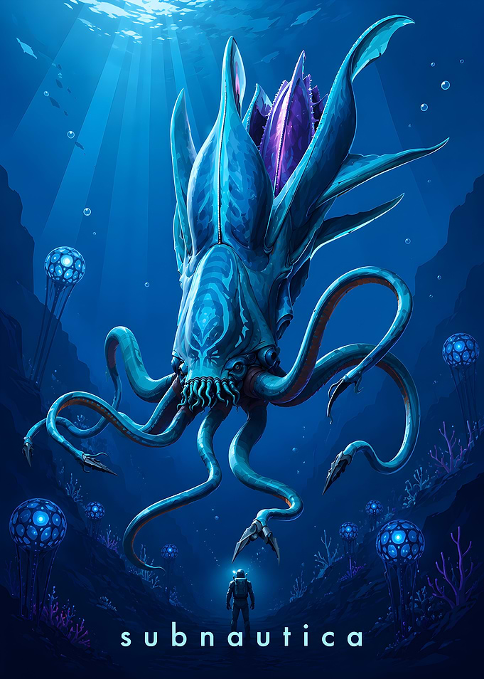Subnautica Reaper Leviathan Encounter