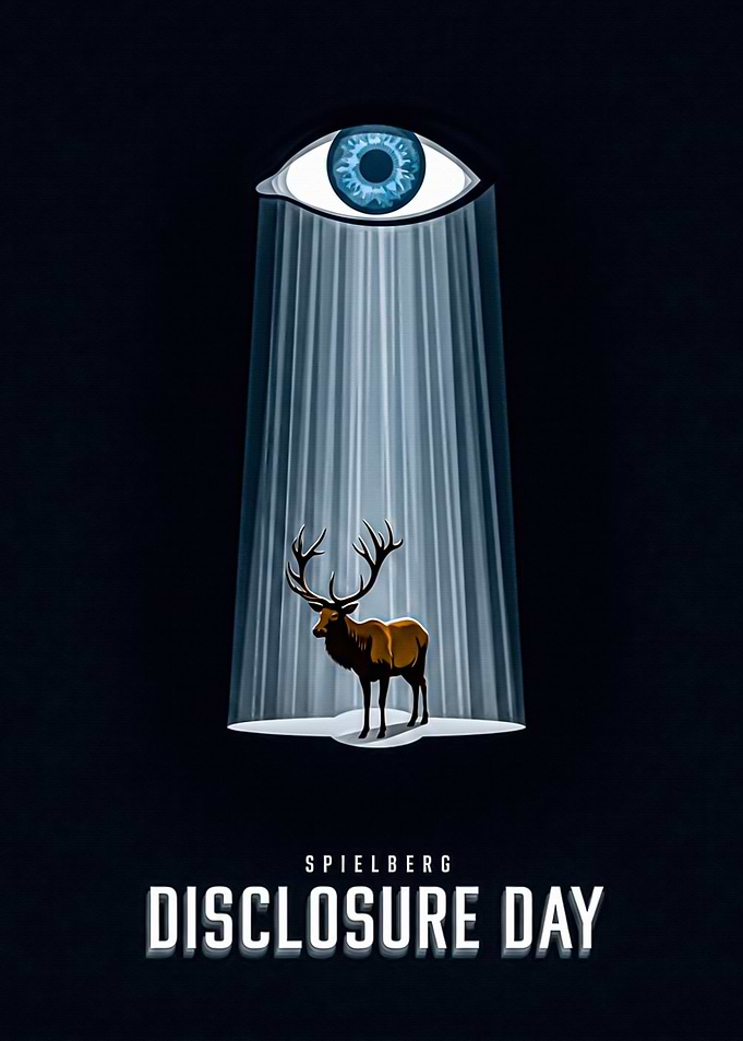 Spielberg Disclosure Day Minimalist Poster