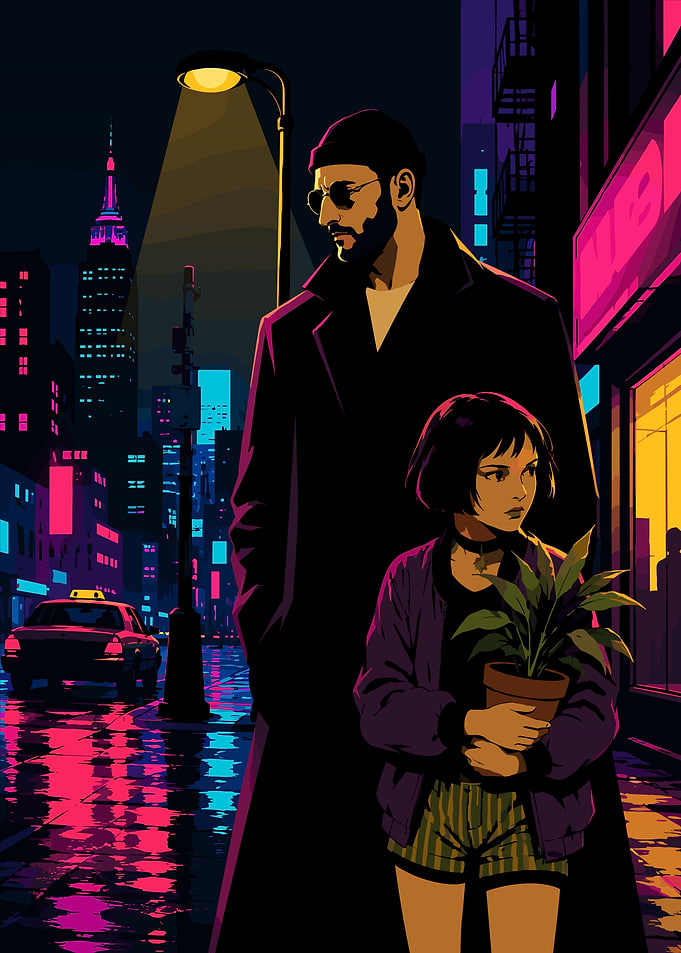 Leon and Mathilda Pixel Art