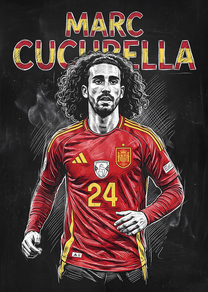 Marc Cucurella Spain Soccer Poster